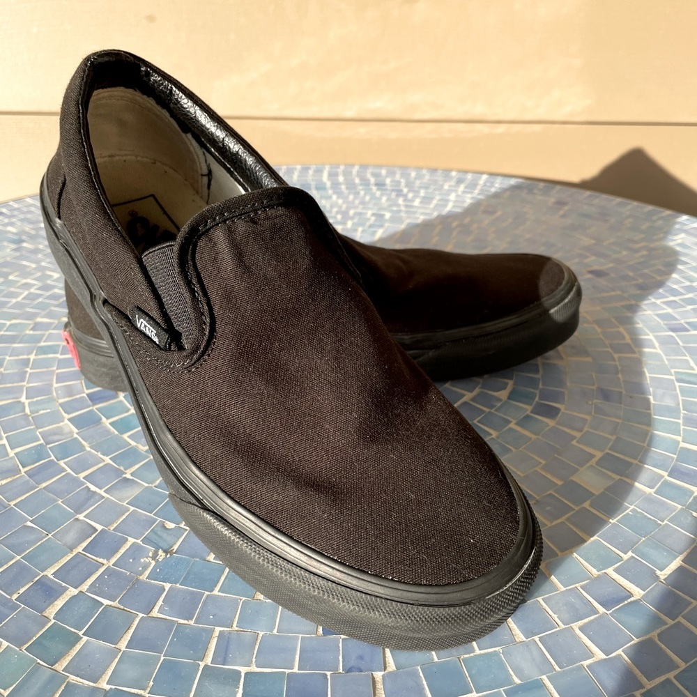 Black SlipOn Vans Sneakers
